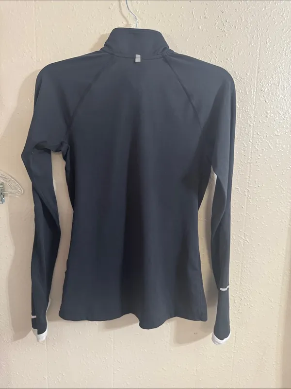 Dallas Cowboys Nike NFL TEAM APPAREL Black Long-Sleeve Dri-FIT Quarter-Zip Top - Image 8