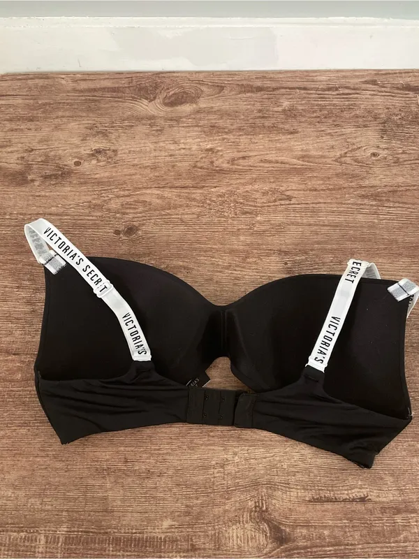 Victoria's Secret Printed Strap Black Bra - Image 2
