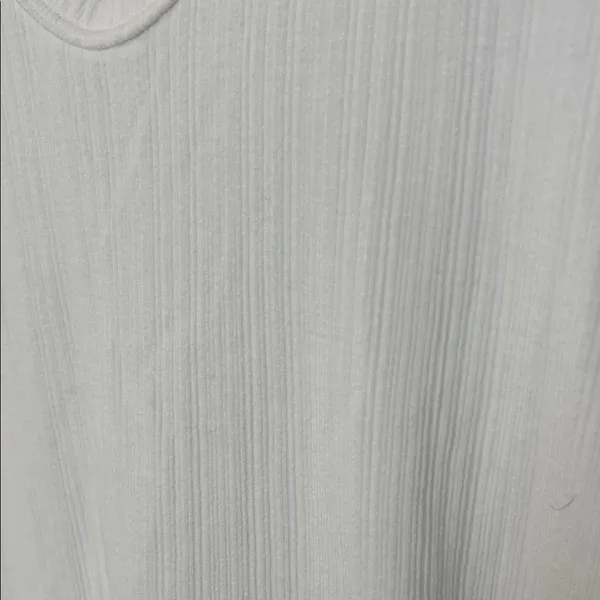 GAP Cream Ribbed V-Neck Tank - Image 4