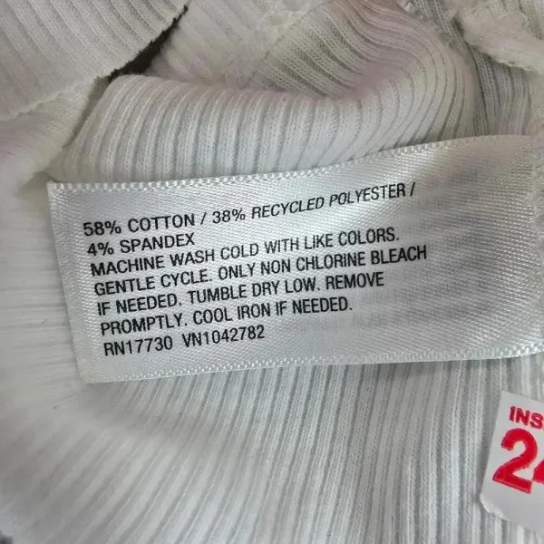 Wild‎ Fable White Ribbed Sleeveless Tank Top XXS - Image 4