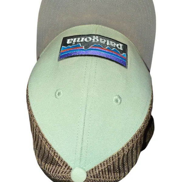 Patagonia P-6 Logo Trucker Hat Tea Green UNISEX SnapBack - Image 3