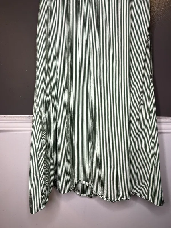 Ava & Viv Dress Womens XXL Green Square Neck Trapeze Midi Sundress Pockets - Image 3