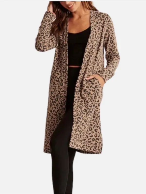 Abercrombie & fitch leopard print long cardigan sweater XS - Image 4