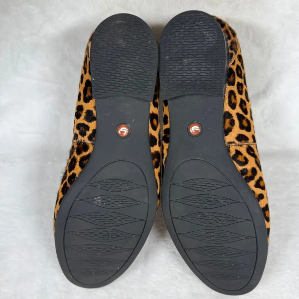 Clarks Unstructured Women Leopard Print Calf Hair Loafers Brown Black 8 - Image 8