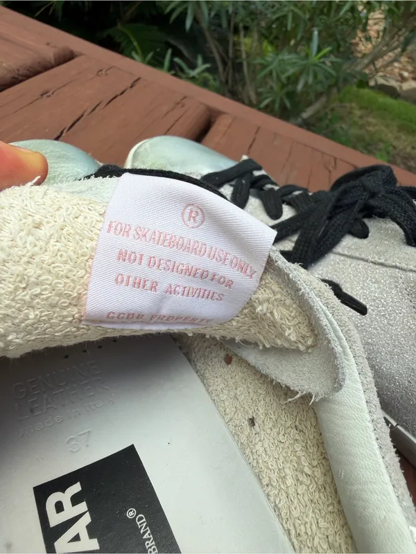 Golden Goose Superstar Silver Pink Star Sneakers Size 6.5 $575 - Image 8