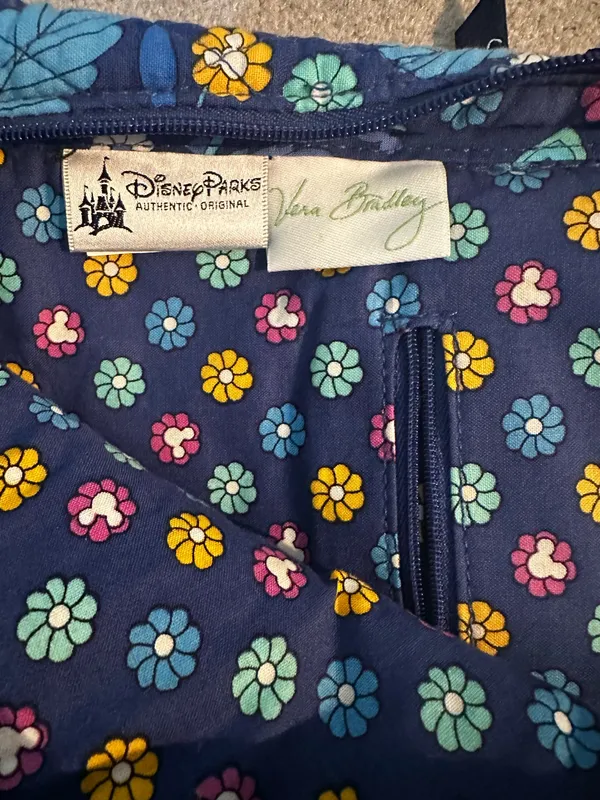 Retired Vera Bradley Disney Parks Mickey and Minnie Paisley Backpack - Image 3
