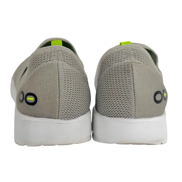 OOFOS OOmg Low Mesh Recovery Shoes White / Gray - Image 9