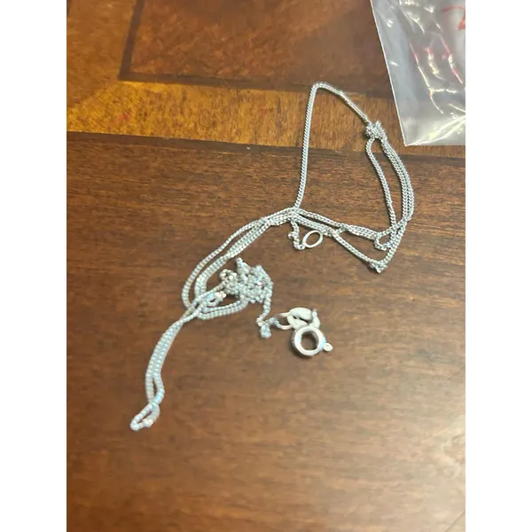 X19 1.25g 20inch damged scrap has knot 925 sterling silver - Image 3
