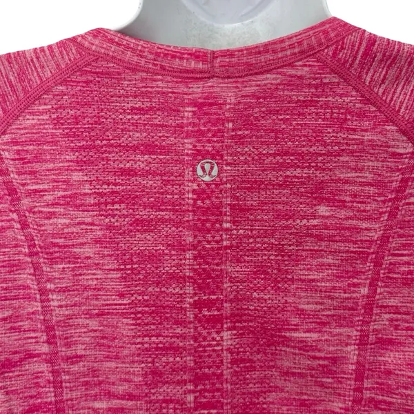 Lululemon Heathered Jewelled Magenta Pink Run Swiftly Short Sleeve Shirt size M - Image 7