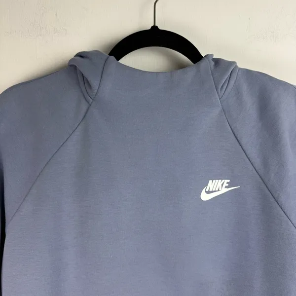 Nike Sportswear Tech Fleece Hoodie Purple Sz Medium Cropped - Image 7