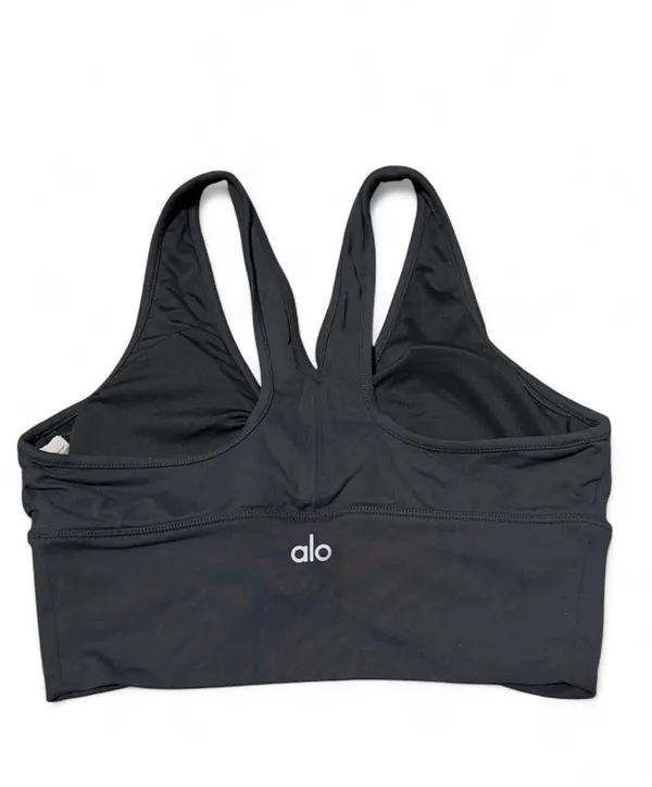 Alo Yoga Charcoal Green Wild Thing Bra - Image 2