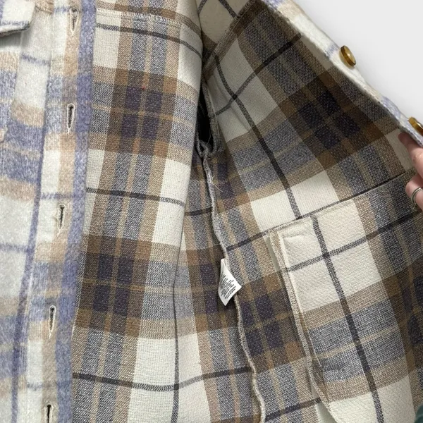 Avec Les Filles Plaid Shirt Jacket - Image 3