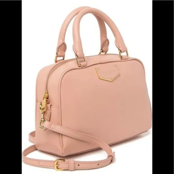 Marc Jacobs Voyager‎ Leather Mini Satchel, Luxury Italian Leather, Pink, NWT - Image 3