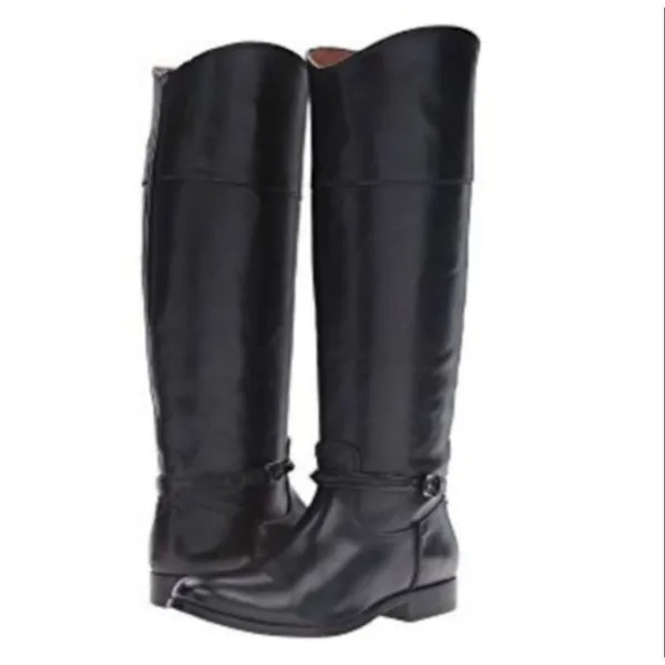 Frye Melissa black tall riding boot size 6 - Image 11