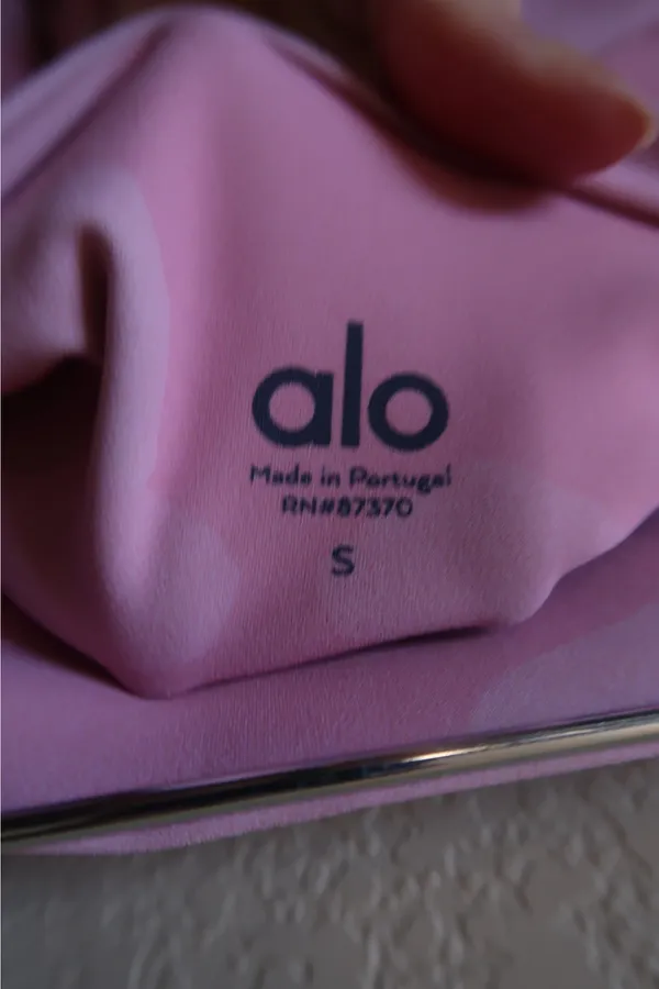 Alo Yoga Pink Camo Leggings - Image 4