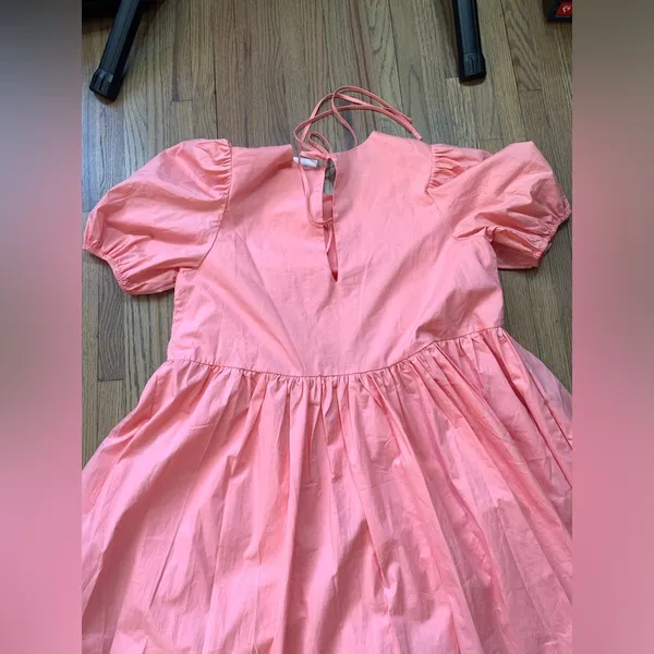 Hyacinth house tuckernuck allie mini dress small coral - Image 6