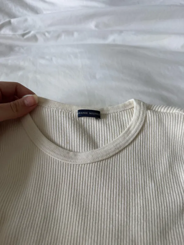 Brandy Melville Beige Sweater top - Image 2