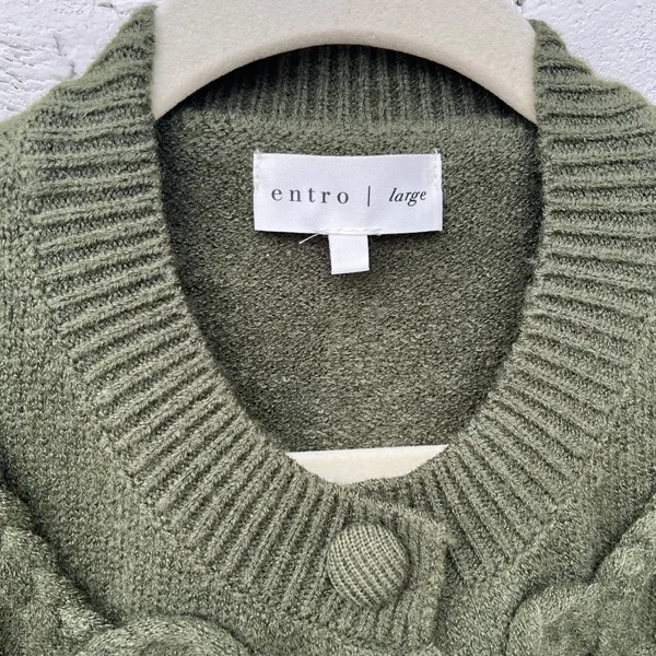 Entro Looped Trim Knit Cardigan - Image 7