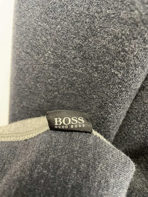 Hugo Boss Gray Pullover Quarter Zip Sweater - Image 4