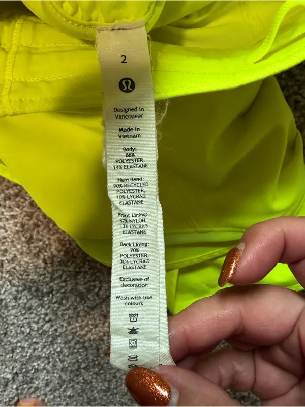 Lululemon Hotty Hot High-Rise Skirt Long Built In Shorts – Highlight Yellow – 2 - Image 14