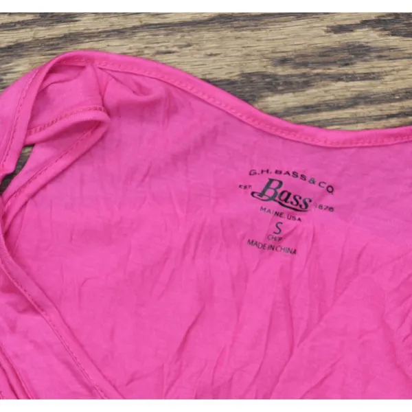 Bass Womens Logo Tank Top GS653M05 Pink S - Image 3