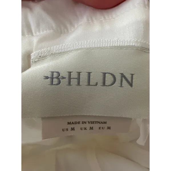 BHLDN White‎ Strapless Vest Mini Dress NWT Size M Bridal - Image 6