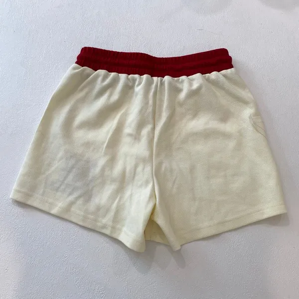 Aelfric Eden Athletic Mesh Shorts XS Cream Red Varsity Y2K NWT - Image 3