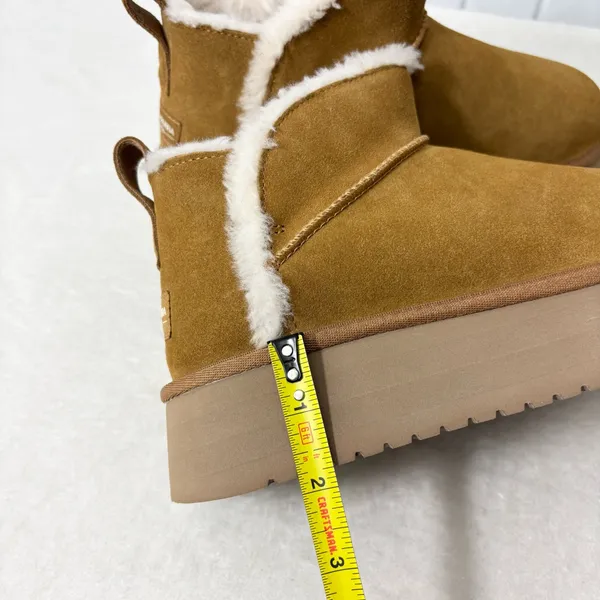 Koolaburra by UGG Women's Ultra Mini Platform Chestnut'‎ 1158590W-CHE size 7 - Image 14