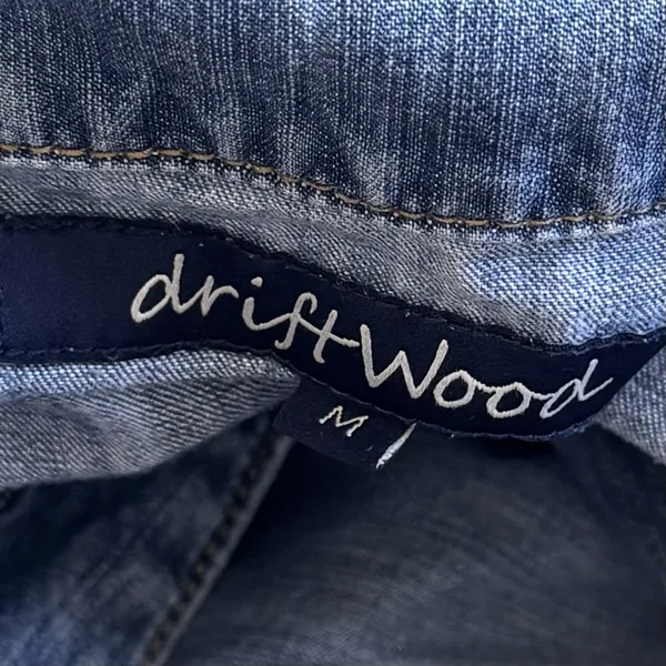 Driftwood‎ Blue Denim Jumpsuit 100% Cotton One-Piece Coveralls Garden Comfort M - Image 8