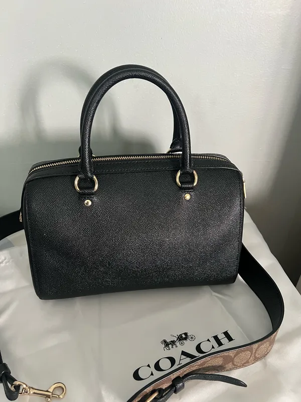Coach Rowan Satchel Bag With Signature Canvas Detail And Wallet - Image 4