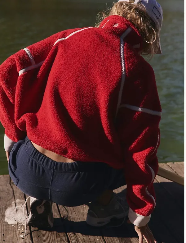 Free People Mountain Half-Zip Fleece - Image 4
