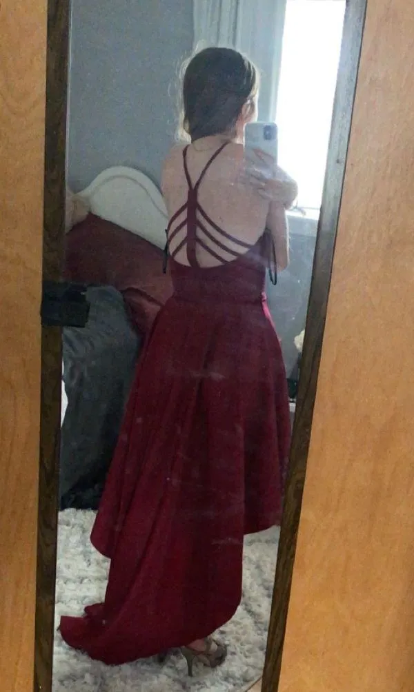Speechless maroon prom dress - Image 3