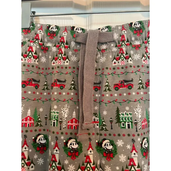 Disney Parks Holiday / Winter theme lounge joggers Mickey Mouse, Size M - Image 2