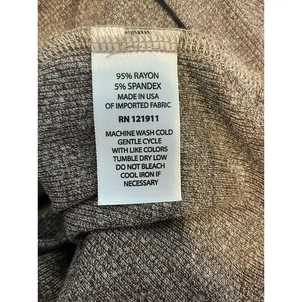 LNA Sweater Dress 2X Brown Stretch Knit Side Slit Granola Girl Minimalist NWT - Image 7