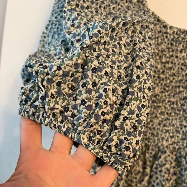 {OPT} Anthropologie Brand New Floral Seersucker Dress - Image 4