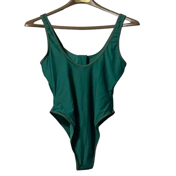 Shekini One‎ Piece Swimsuit Size Medium Zip Up Chest NWT Beach Travel Vacation - Image 2