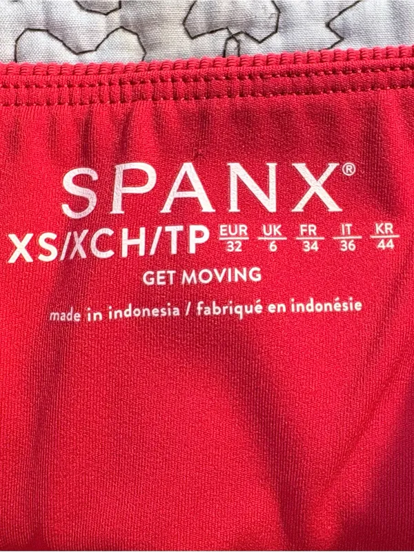 SPANX Get Moving Contour Rib Front Slit Skort True Red Sz XS👽🧡 - Image 7