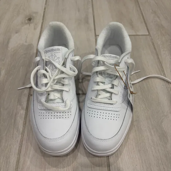 Reebok Club C Double Platform White Sneakers NWT - Women’s 7.5 - Image 4