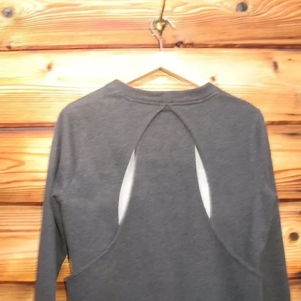 Lululemon Heathered Black Pullover Sweatshirt Top - Image 8