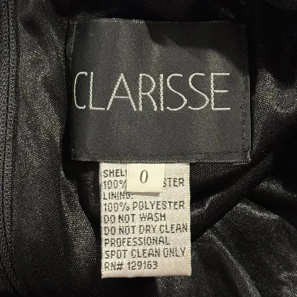 Clarisse Dress Sequin Embellished Cocktail Party Glam Evening Sparkly Black 0 - Image 2
