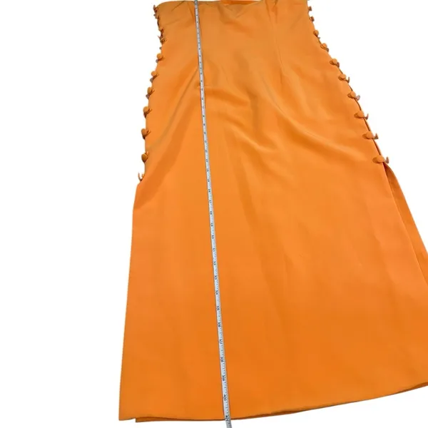 Gianni Bini Elegant Orange Strapless Dress - Image 10