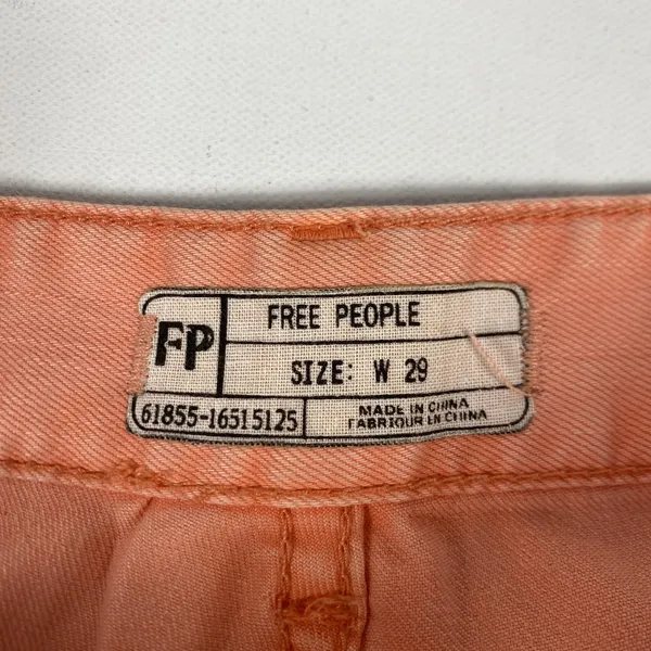 Free People Jeans Womens 29 Pink Ankle Zip Skinny Stretch Denim Casual‎ - Image 8