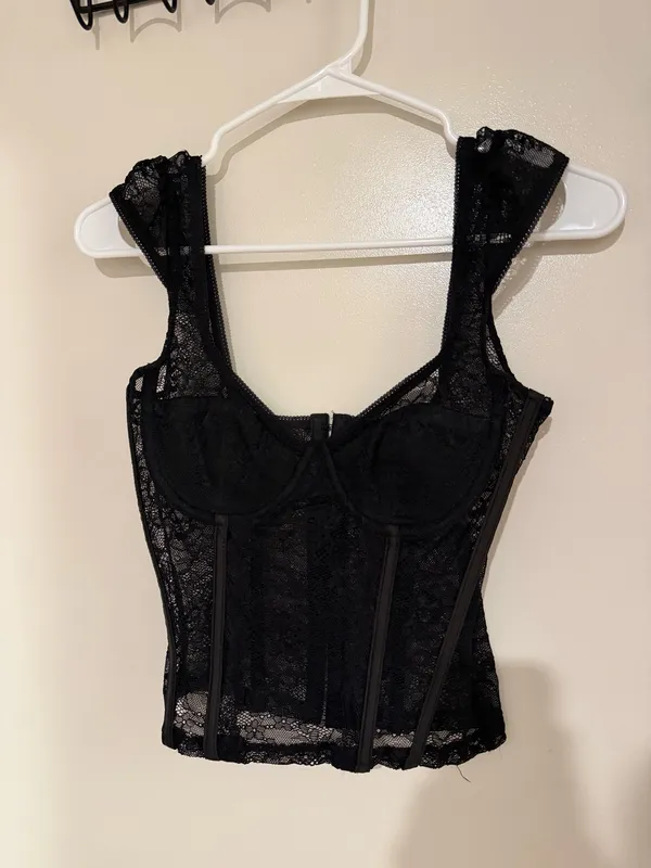 Edikted Black Corset Top - Image 3