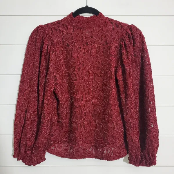 Free People Sweet Talker Lace Blouse‎ Size S - Image 2