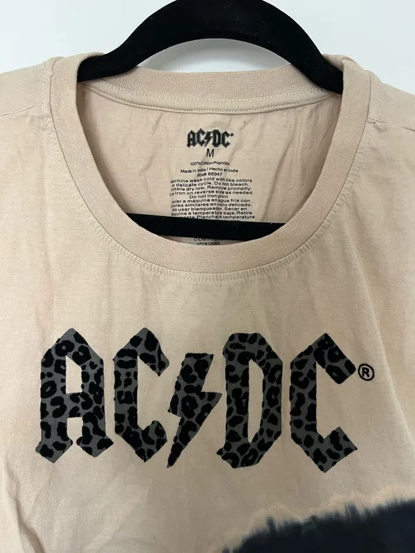 AC/DC tank top Tan Size M - Image 3