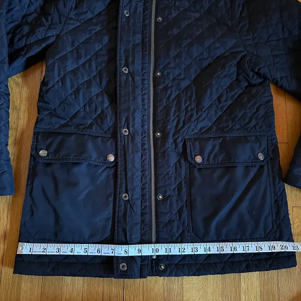 Land's End Women's Quilted Jacket Black, Size Small Size 6-8, Full Zip - Image 6