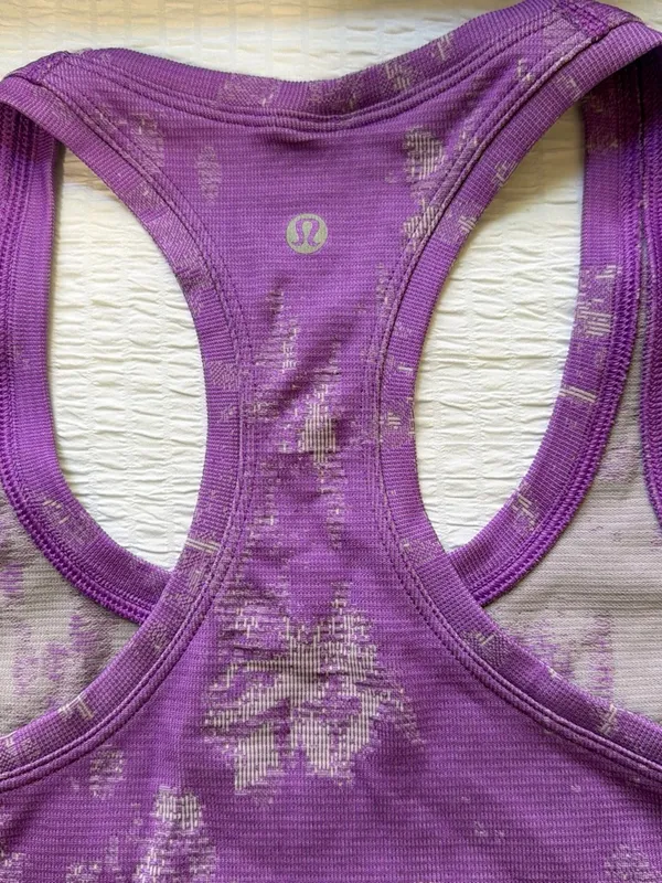 Lululemon Swiftly Tech Racerback Tank Top - Purple Tie Dye / Floral - Image 6