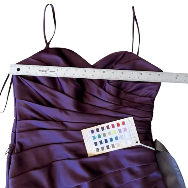 Sorella Vita NWT Cocktail Dress Style 2399 Women’s Size: 12 Color: Aubergine - Image 9
