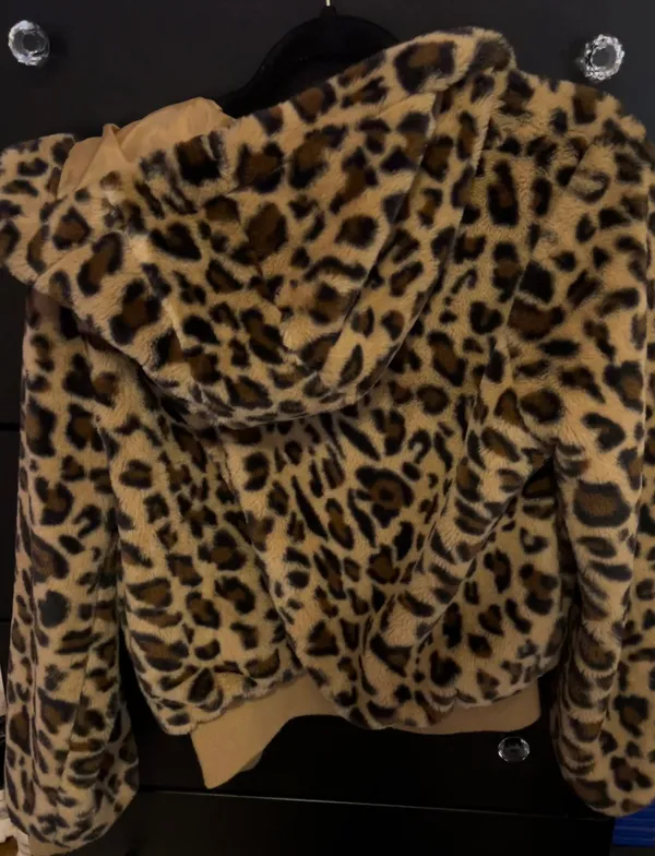 HYFVE Fuzzy Cheatah Print jacket - Image 2