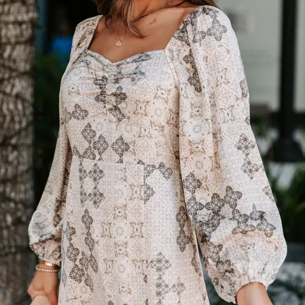 VICI | Reyna Printed Slit Maxi Dress - Image 7